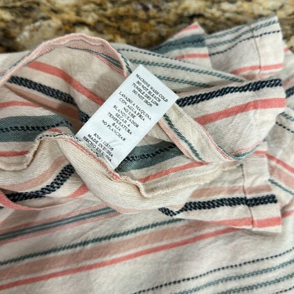 Altar'd State Dresden Cotton Striped Sleeveless Midi Dress Size S - Picture 8 of 12